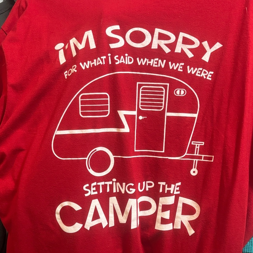 Red Graphic Tee - Camper Design